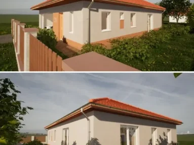 Ecofront Racionális ház Arany János látványterv Tolmácsi